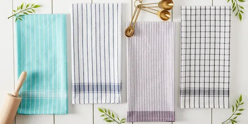 Vista 6 de DII Everyday Basic Collection - Juego de toallas de cocina tejidas, 20 x 28 pulgadas, aguamarina, 8 piezas