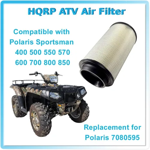 Vista 3 de HQRP 7080595 Reemplazo del filtro de aire para Polaris Sportsman 400 500 550 570 600 700 800 850 Scrambler Magnum ATV Parts