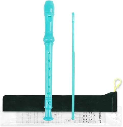 Vista 15 de Mr.Power Flauta dulce soprano de madera de arce, llave C, digitación alemana de estilo alemán, 8 agujeros, 2 piezas, instrumento musical aprobado