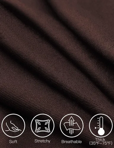 Vista 2 de Tapata - Pantalones de vestir elásticos para mujer de 28 pulgadas 30 pulgadas 32 pulgadas 34 pulgadas de cintura alta para oficina negocios casual