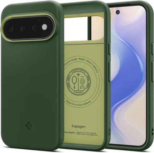 Vista 12 de Spigen Nano Pop MagFit - Carcasa para Pixel 10a, color verde AVO