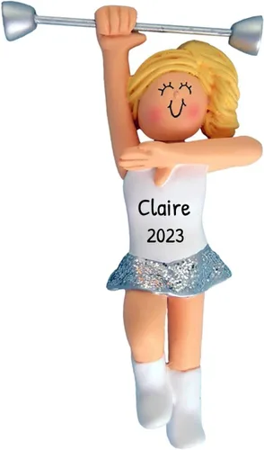 Vista 4 de Adornos personalizados de banda de marcha 2024 – Decoración de banda de animación de Navidad, adorno de baile de animación para niña, majorette