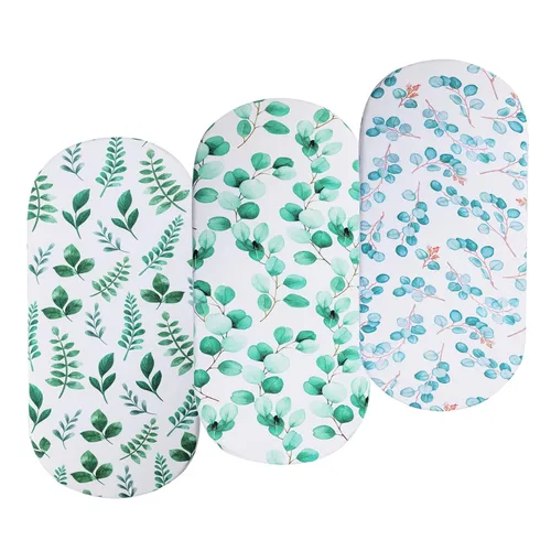 Vista 19 de Onacosht Juego de Sábanas de Moisés de 3 Piezas para Bebé Niño, Sábana Bajera Ajustable de Jersey Punto Suave Elástico Universal para Colchón