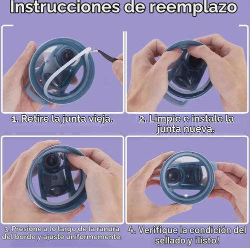 Vista 6 de Repuesto de junta de botella mezcladora para botella mezcladora Strada Shaker Cup Botella de agua de acero inoxidable, junta de botella de batidor