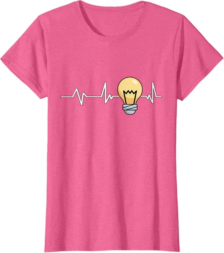 Vista 82 de Bombilla Heartbeat bombilla regalo bombilla bombilla camiseta Negro