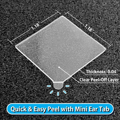 Vista 3 de FOROOMACO 300 Pack Mini Cinta de Montaje de Doble Cara Cuadrada Cinta Adhesiva de Alta Resistencia para Paneles de Espuma Insonorizantes, Decoración