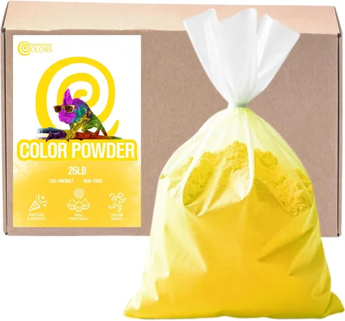 Vista 9 de Chameleon Colors Polvo de color de 25 libras, 1 paquete, color aguamarina vibrante, para 15-20 personas, apto para niños, no tóxico y sin gluten
