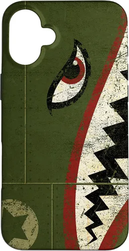Vista 23 de WWII P-40 Fighter Plane Shark Mouth Warbird Nose Art Case for iPhone 17