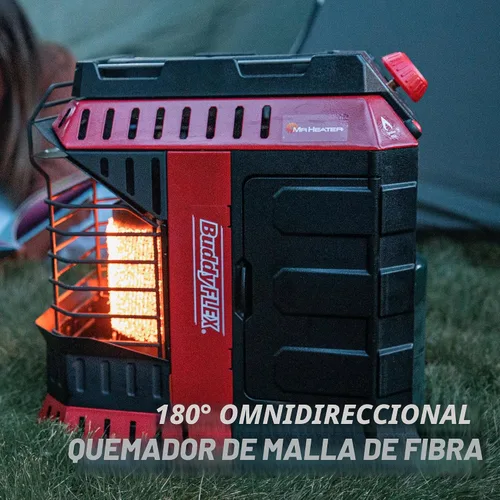 Vista 8 de Mr. Heater MH11BFLEX Buddy Flex Heater, rojo