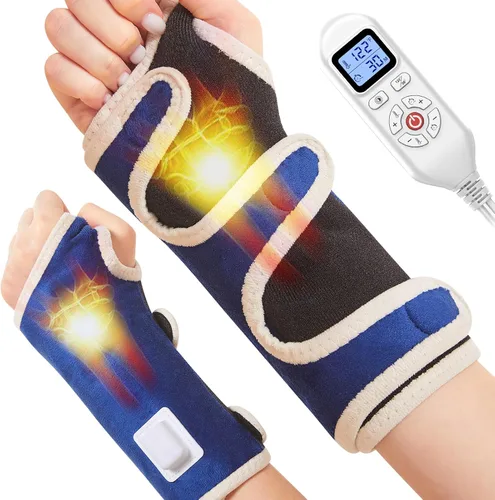 Vista 9 de JOBYNA Tobilleras térmicas para fascitis/tendinitis de Aquiles, alivio del dolor, 1 paquete de almohadilla térmica eléctrica de tobillo