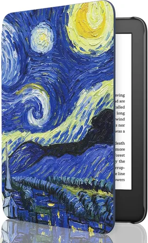 Vista 51 de MoKo Funda compatible con Kindle Basic de 11.ª generación 2024/2022 de 6 2-Flores de albaricoque.