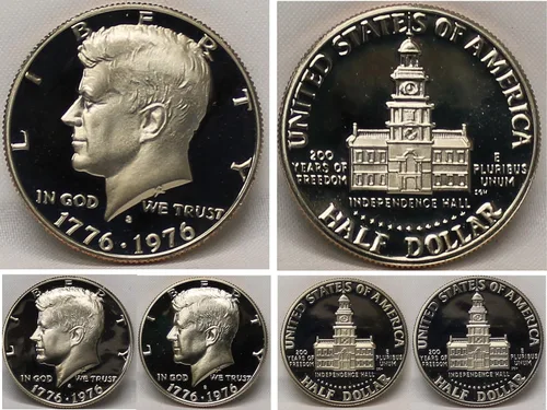 Vista 2 de 1976 Silver Kennedy Half Dollar 40% Silver Proof