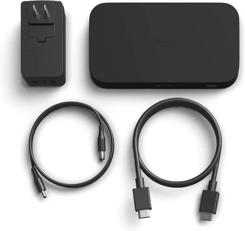 Vista 3 de Philips Hue Play HDMI Sync Box - Requiere Hue Bridge - Admite Dolby Vision HDR10+ y 4K - Control con la aplicación Hue - Compatible con Alexa