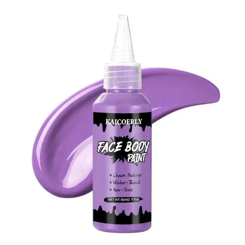 Vista 11 de Pintura blanca del cuerpo de la cara, maquillaje a base de agua Blanco