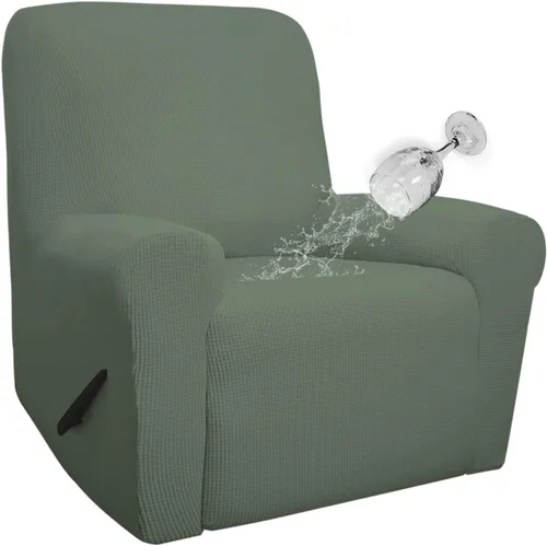 Vista 39 de Easy-Going - Funda 100 % impermeable doble para sofá reclinable, diseño jacquard, en 1 pieza, a prueba de derrames, para niños, mascotas, perros