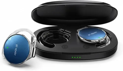Vista 7 de Auriculares inalámbricos con ganchos para los oídos, tiempo de reproducción Oro rosa