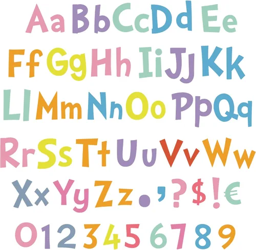 Vista 15 de Tenare Juego de 134 letras de 5 pulgadas, letras del alfabeto de graduación, números del alfabeto, recortes de letras para regalos de estudiantes