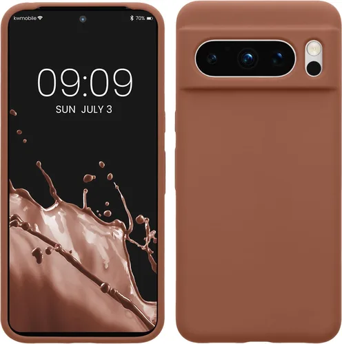Vista 38 de kwmobile Funda compatible con Google Pixel 7 Pro - Funda de silicona TPU con acabado suave - Piedra antigua