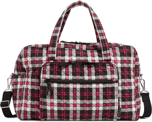 Vista 8 de Bolso de viaje Vera Bradley Signature para mujer, de algodón, para fin de semana, Escalada Ivy Green, Talla única