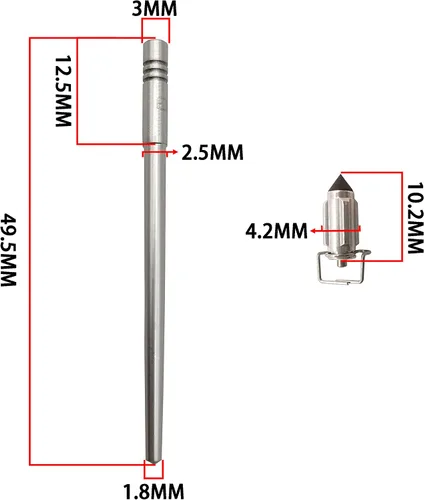 Vista 5 de Kit de reparación de carburador EN125 apto para GS125 GZ125HS GN125H EN125 motocicleta Mikuni Carburador Configuración de válvula de mariposa