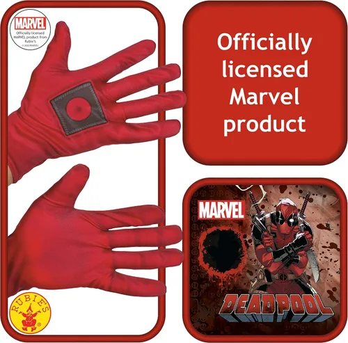 Vista 2 de Rubie's Costume Co. Deadpool - Guantes de disfraz para hombre