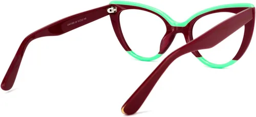 Vista 5 de Zeelool Gafas de bloqueo de luz azul con estilo ojo de gato para mujer 100% protección UV400 Claudette ZOA01968