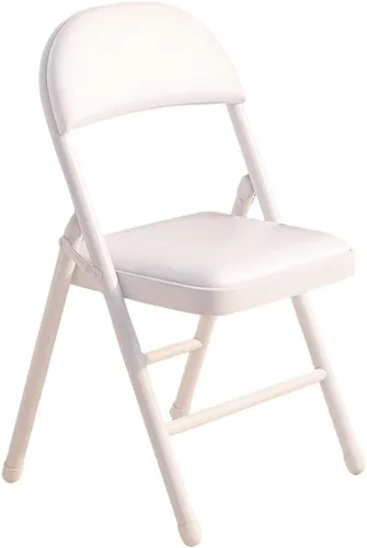 Vista 11 de Folding Chairs Silla de escritorio acolchada de poliuretano para muebles, silla de camping, silla de descanso plegable con marco de metal