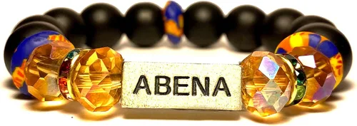 Vista 5 de Pulseras africanas tradicionales con nombre nacido en el día para mujeres de Ghana, materiales naturales, ajuste cómodo y holgado
