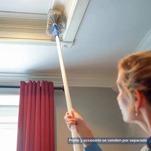 Vista 4 de Unger Cobweb & Corner Duster – Dusters for Cleaning, Compatible with Telescopic Poles, Dusting Tools, Great for Ceilings, Moldings, HVAC & Floor