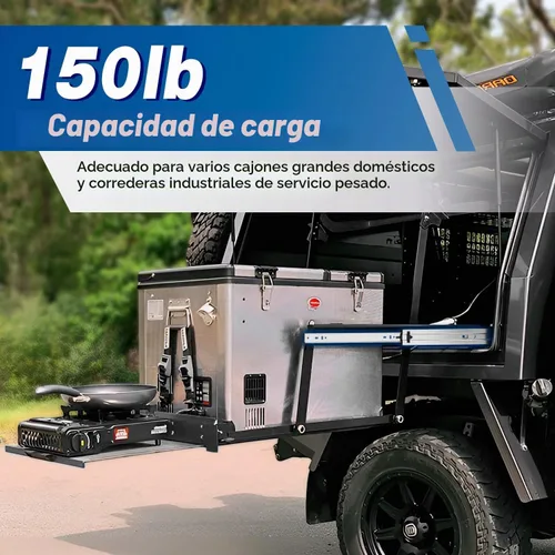 Vista 3 de YENUO Diapositivas de cajón resistentes de cierre suave, montaje lateral de extensión completa de 12, 14, 16, 18, 20, 22, 24, 26, 28, 30, 32