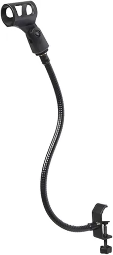 Vista 2 de Soporte de brazo para micrófono, soporte de micrófono de escritorio flexible de 13 pulgadas, micrófono grueso, escritorio resistente con abrazadera