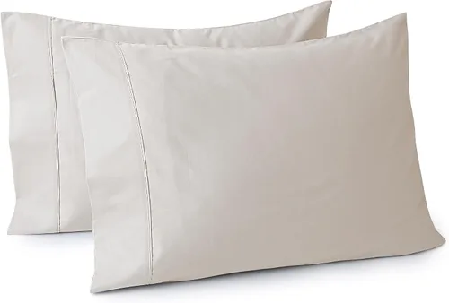 Vista 61 de Juego de 2 fundas de almohada 100% de algodón egipcio, fundas de almohada refrescantes de 400 hilos, fundas de almohada suaves y transpirables