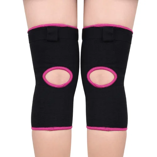 Vista 3 de Bezioner Rodilleras de voleibol, esponja gruesa antideslizante, rodilleras de baile para mujeres, yoga, baloncesto, fútbol, jóvenes, niñas, negro