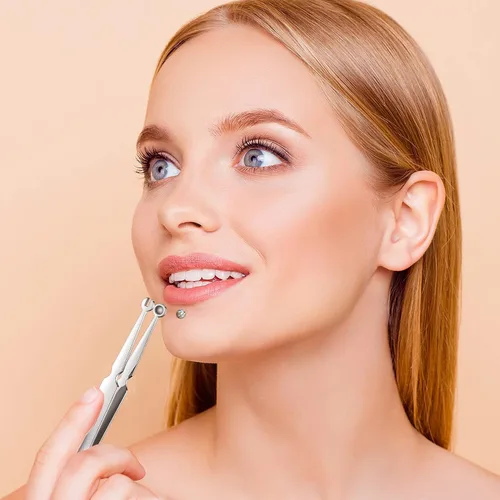 Vista 2 de DJCIW Herramienta de Abrazadera de Piercing Multiusos, Herramienta de Extracción de Piercing - Perfecta para Cambiar y Quitar Cartílago, Joyería