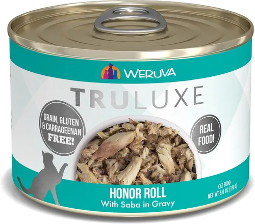 Vista 25 de Comida enlatada sabor cordero y pato TruLuxe Glam 'n Punk marca Weruva (24 unidades de 3 onzas cada una)