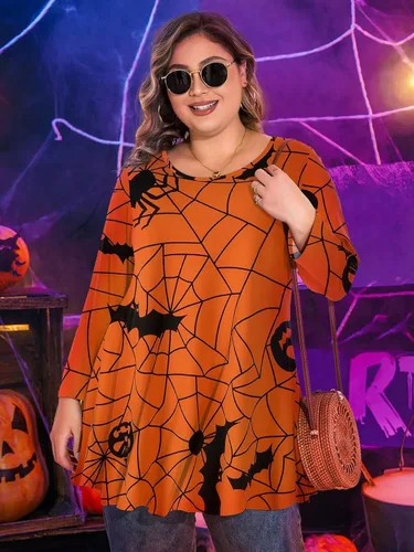 Vista 6 de BELAROI - Camiseta cómoda de manga 34 para mujer, talla grande, ajuste suelto