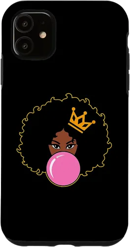 Vista 5 de Funda para iPhone 15, diseño de melanina, diseño de melanina, color rosa mágico