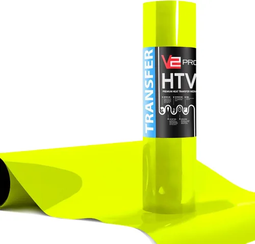 Vista 25 de VVIViD V2 Powerplay Premium Line HTV película de vinilo de transferencia de calor (negro, 1 pie x 3 pies)