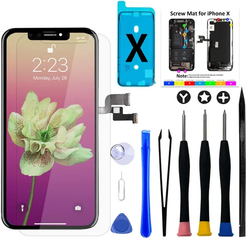 Vista 12 de Brinonac para iPhone 6s Reemplazo de pantalla negra, pantalla táctil LCD digitalizador montaje completo con herramientas de reparación completas