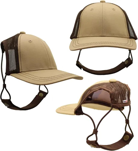 Vista 7 de PupLid Gorras de béisbol para perros, protección solar elegante de alta calidad para el perro moderno (XS, negro)
