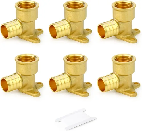Vista 26 de GASHER 10 piezas sin plomo latón 1 "acoplamiento Pex, accesorios Pex de 1 pulgada para tubería Pex