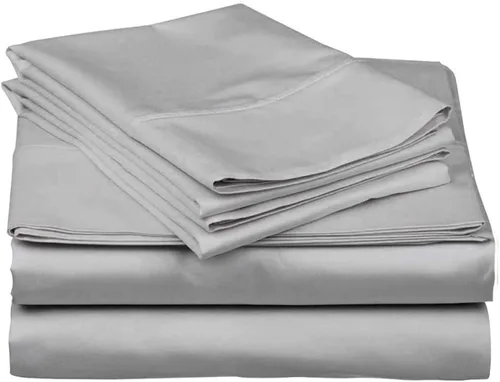 Vista 5 de Mattress-Homes Juego de sábanas de 4 piezas ultra lujosas 100% algodón suave de fibra larga de 16 pulgadas de profundidad, tamaño individual lavable