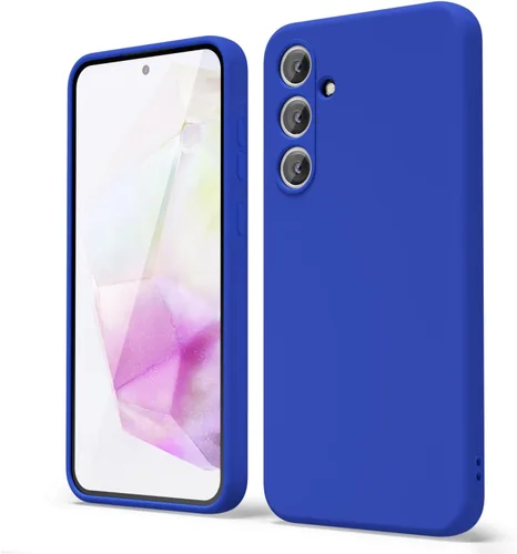 Vista 125 de oakxco Funda para teléfono Samsung Galaxy A12 con agarre de silicona líquida, linda delgada fina suave cubierta de gel de goma TPU lisa para mujeres