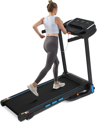 Vista 8 de Merax Caminadora plegable con inclinación, cintas de correr plegables automáticas de 10 MPH para el hogar, 3.0 HP Caminadoras para Hacer Ejercicio