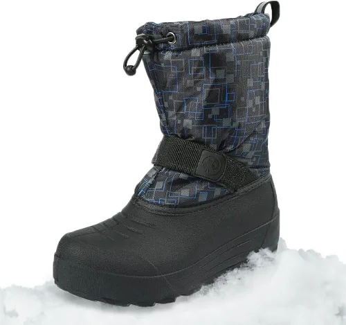 Vista 11 de Northside Frosty Botas de nieve de invierno aisladas con parte superior de nailon resistente al agua, forro de secado rápido, plantilla de EVA Baya