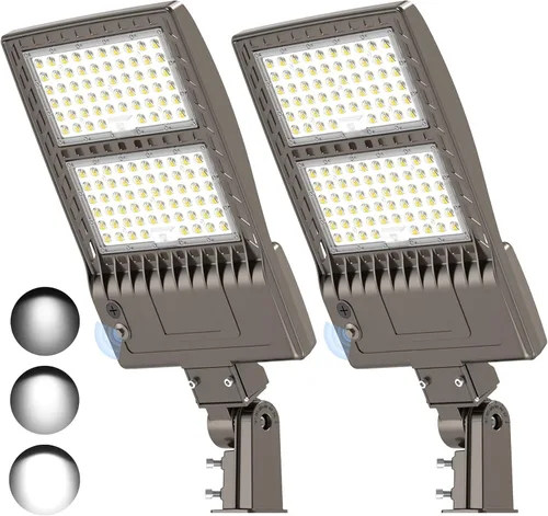 Vista 26 de KUKUPPO Luz LED de estacionamiento de 200 W, luz de poste de estacionamiento de grado industrial con certificación DLC UL, luz LED caja de zapatos