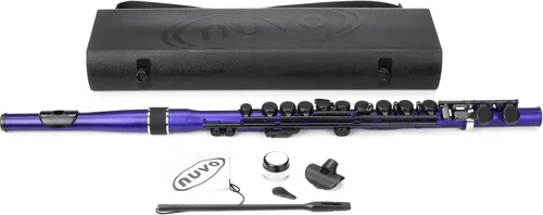 Vista 2 de Nuvo Student Flute - Azul Metálico/Negro