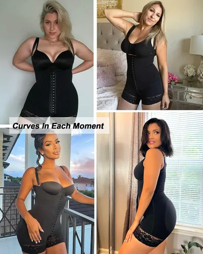 Vista 5 de SHAPERX Fajas de control de abdomen colombianas de alta compresión moldeadora de cuerpo para mujer, levantamiento de glúteos, adelgazador de muslos