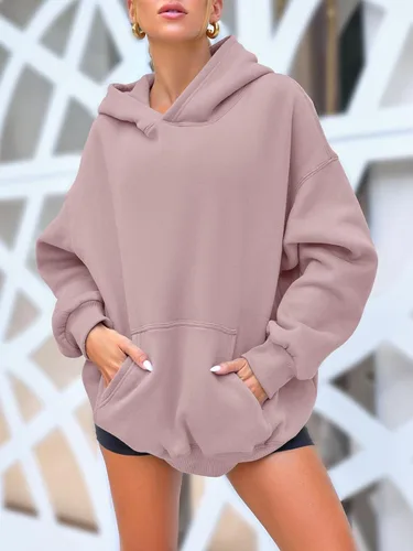 Vista 62 de AUTOMET Sudaderas de gran tamaño con capucha de forro polar para mujer, camisas de manga larga, sudaderas con bolsillo para otoño 2025