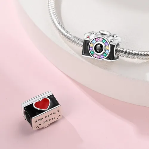 Vista 15 de LNQOBU Happy Life - Colgante para pulseras de abalorios, plata de ley 925 para mujer (con un espaciador de cuentas)